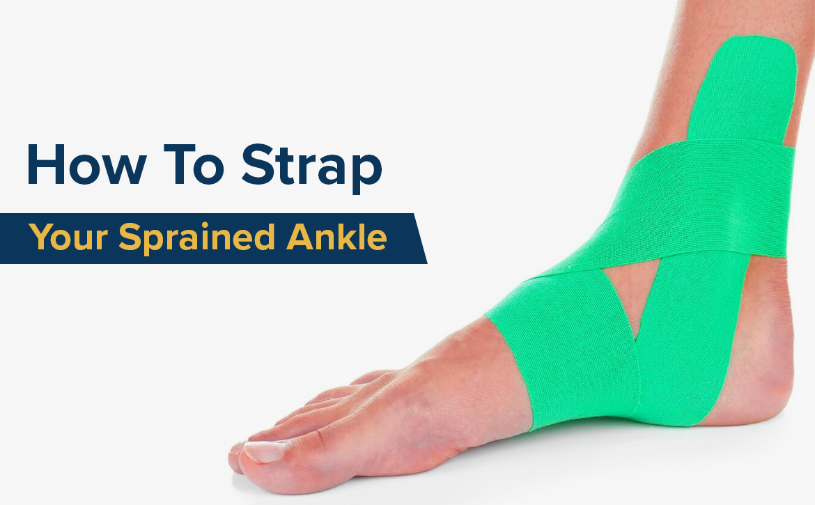 How To Strap A Sprained Ankle With Kinesiology Tape 